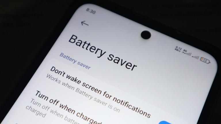 Battery Saver setting on Android phone