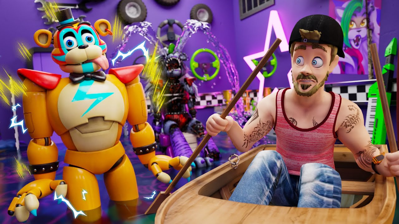 Freddy comforts Roxy animation