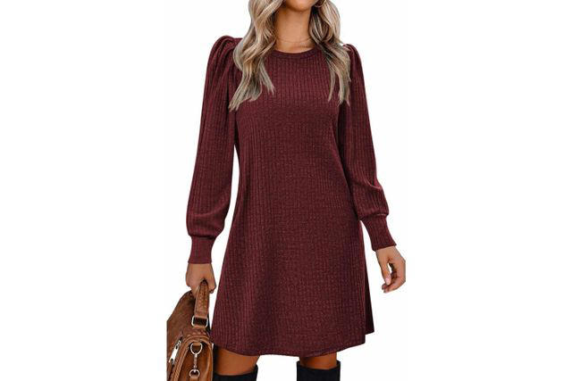 Amazon's New No. 1-Selling Fall Dress Is So Comfy and Flattering, 500+  People Just Bought It — and It's Only $20