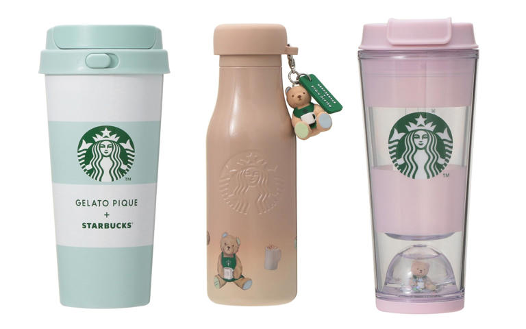 スタバ gelato pique ボーダーステンレスTOGOボトル ベージュ gelato pique ボーダーステンレスTOGOボトル モカベージュ 473ml