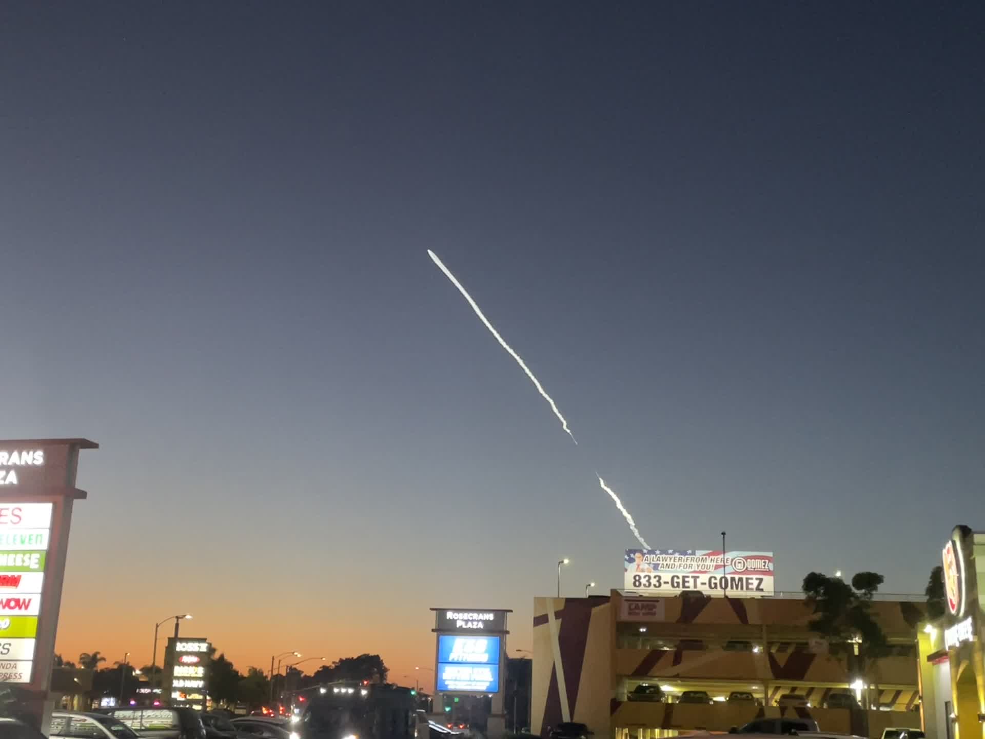 SpaceX rocket launch seen across San Diego County