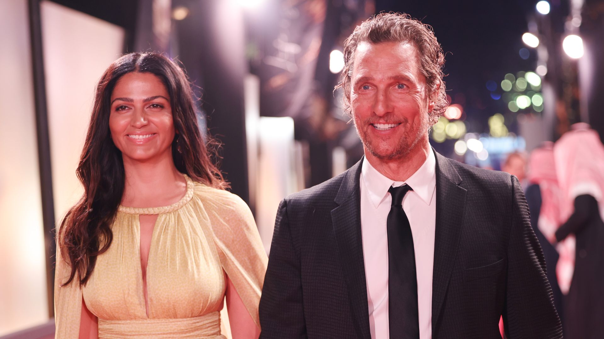 Matthew McConaughey and Camila Alves share romantic moment at 'The Lost  Bus' screening, image size:1920x1080