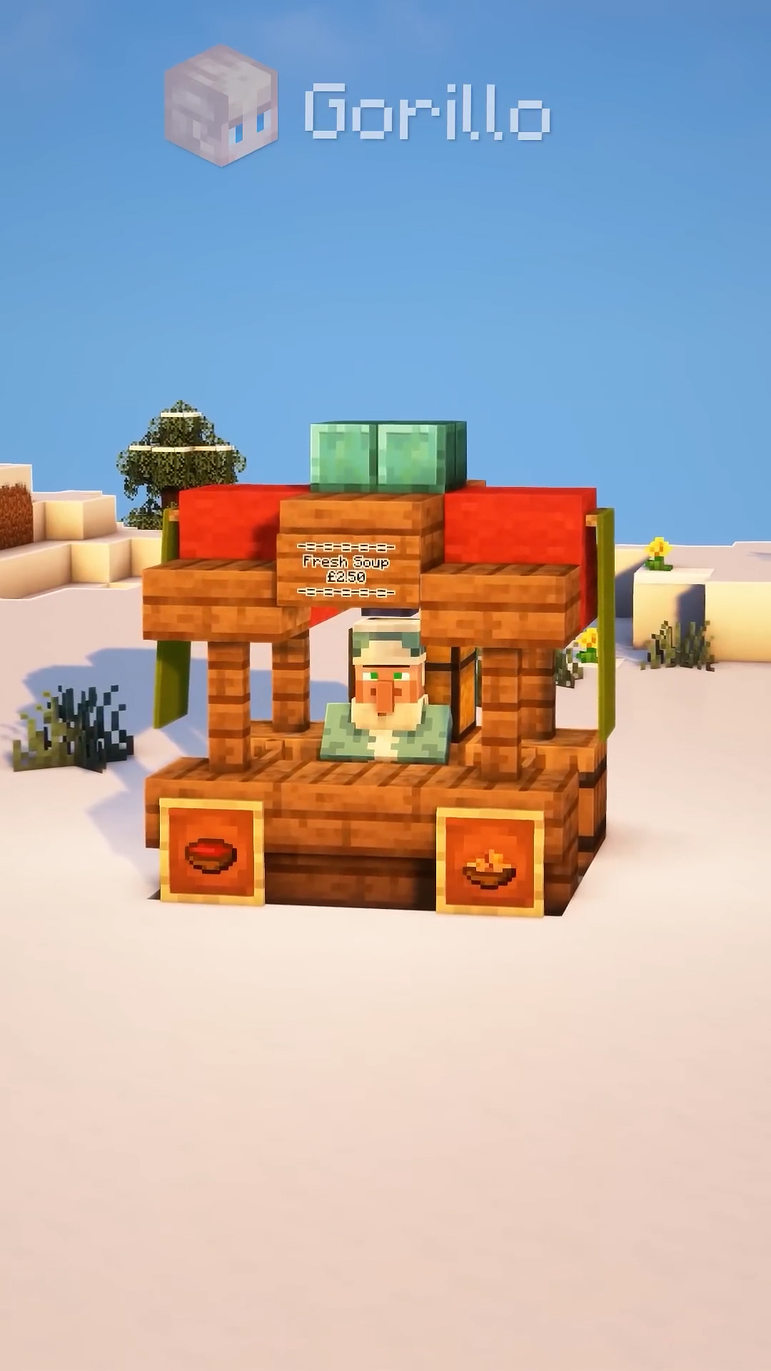 Minecraft Market Stall Build Design