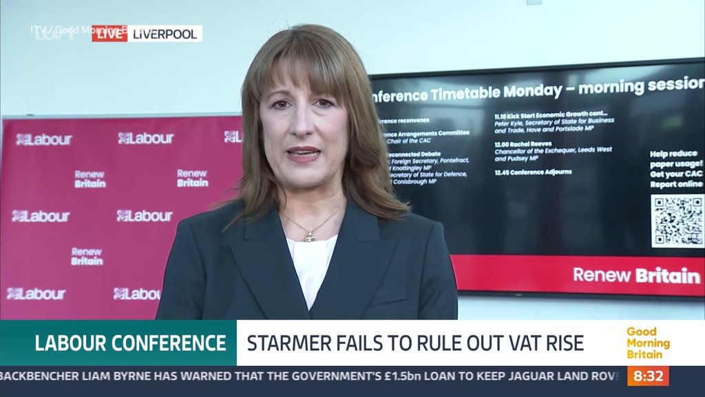 The chancellor was asked about VAT seven times (Picture: ITV/ GMB)