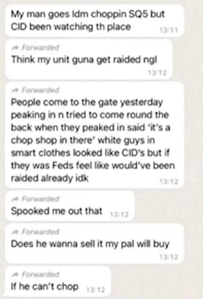 Brazen gang caught after filming wheel spins in stolen cars