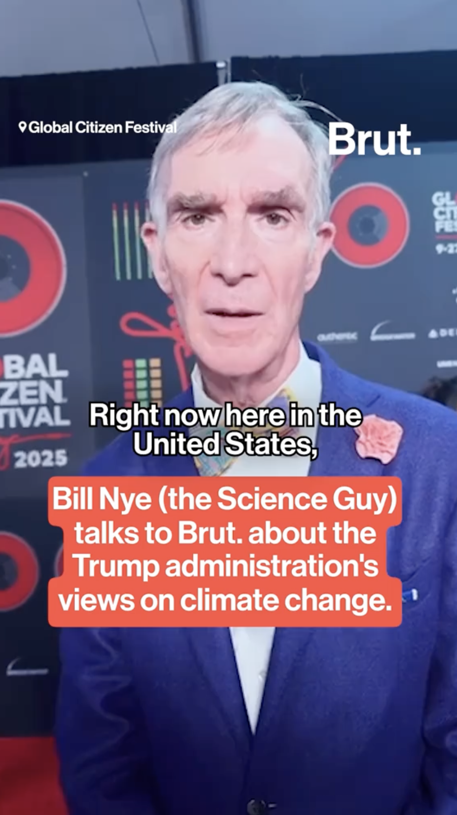 Bill Nye (the Science Guy) talks to Brut about the Trump administration