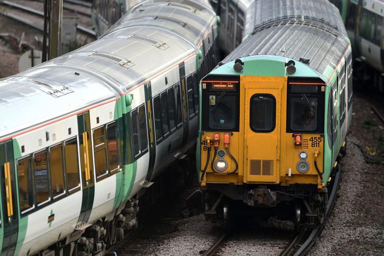 Surrey passengers told not to travel as two people hit by trains on ...