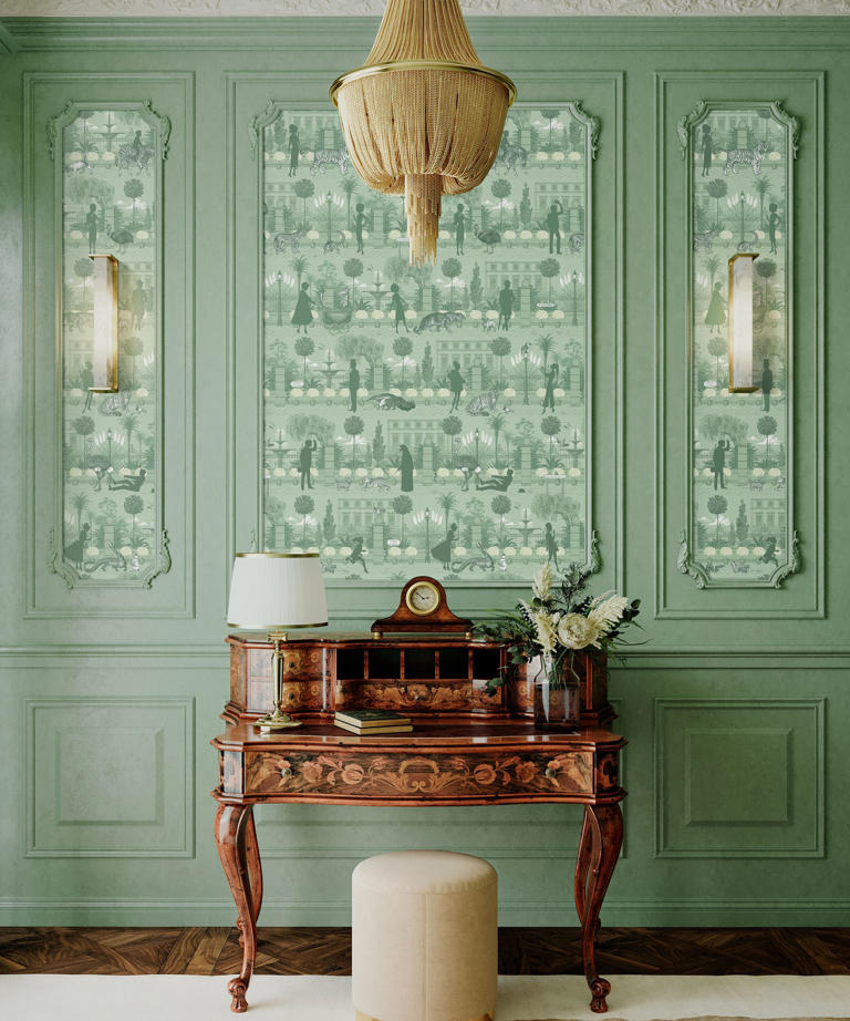 How this ‘outdated’ decor trend is back in style — 18 hallway wallpaper ...