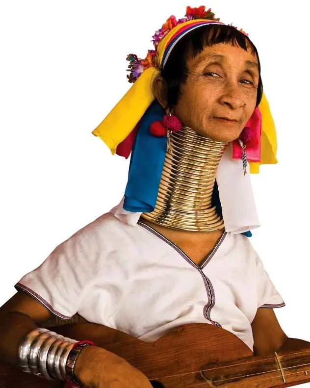 Argolas no Pescoço: Símbolo de beleza entre as mulheres Kayan Lahwi no ...