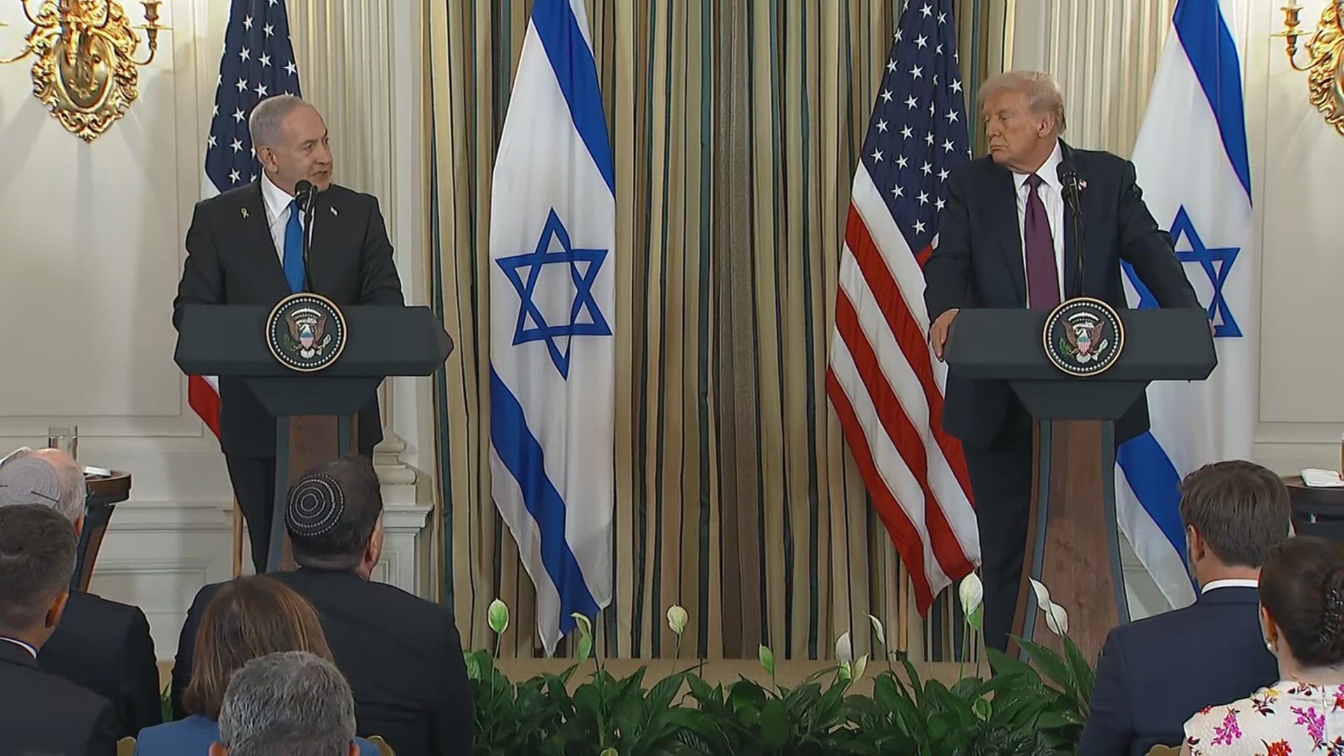 Full presser: President Donald Trump and Benjamin Netanyahu hold joint ...