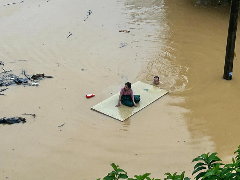 Khu vực đường Nguyễn Thái Học, phường Yên Bái - Ảnh: FB TH Yên Bái