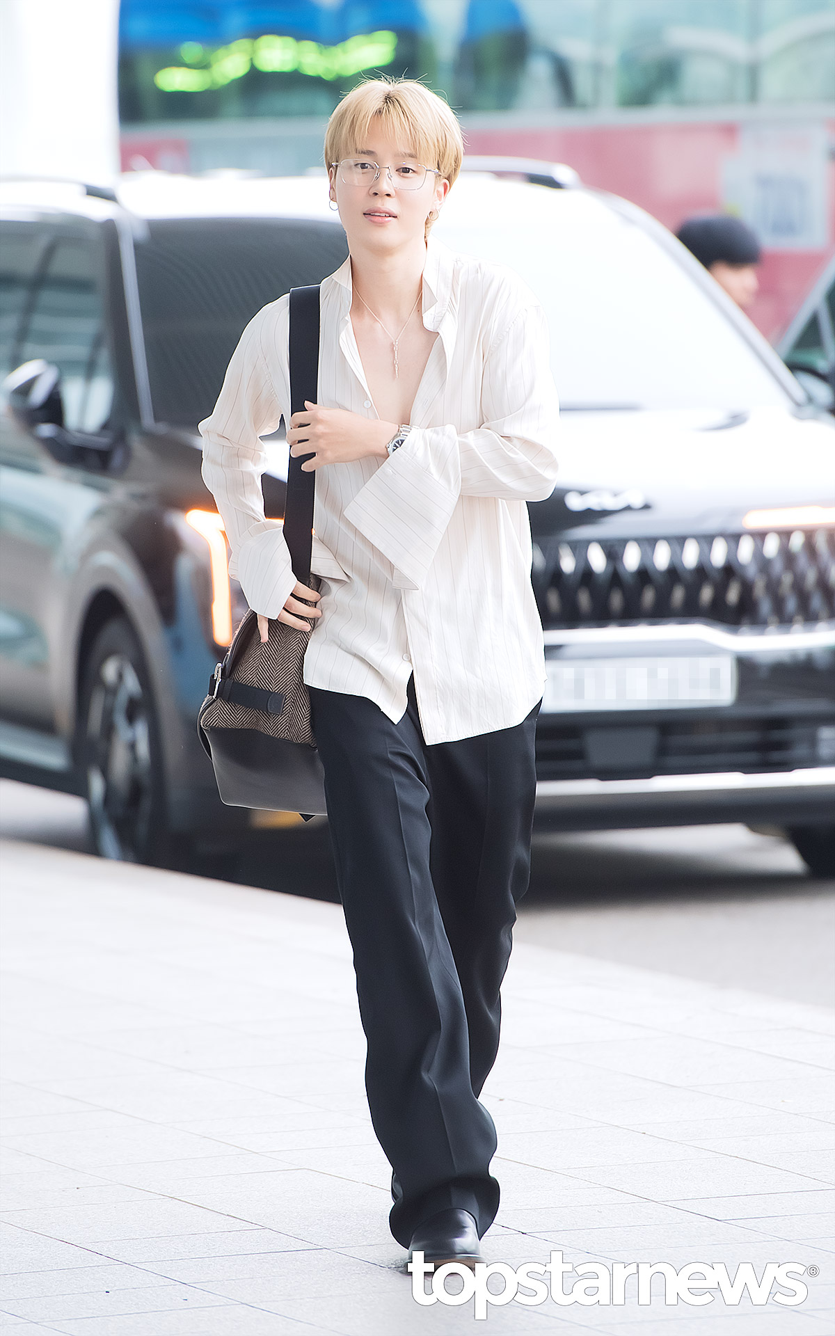 방탄소년단 지민, ‘금발 소년美’ (인천공항 출국) [HD포토]