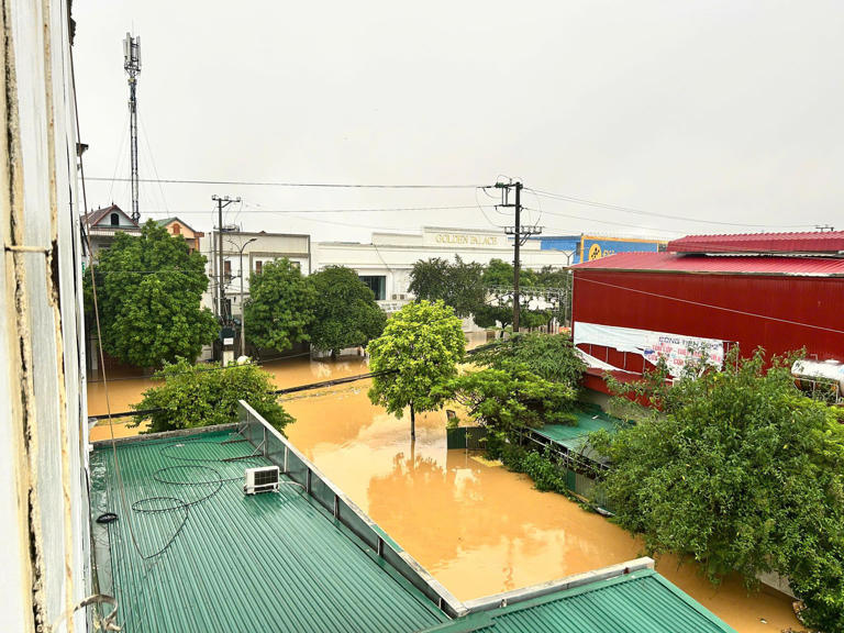 Khu vực đường Nguyễn Thái Học, phường Yên Bái - Ảnh: FB TH Yên Bái