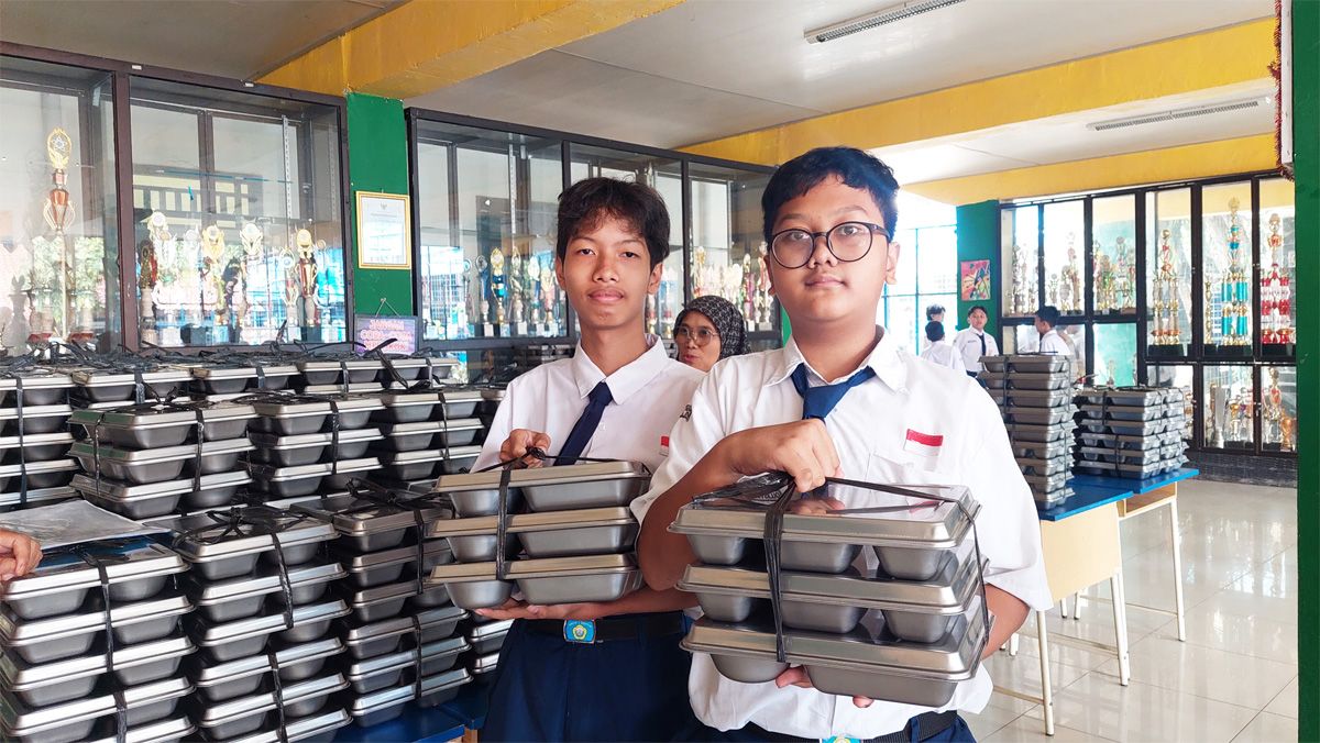 Program MBG Bangun Disiplin Siswa SMPN 1 Depok