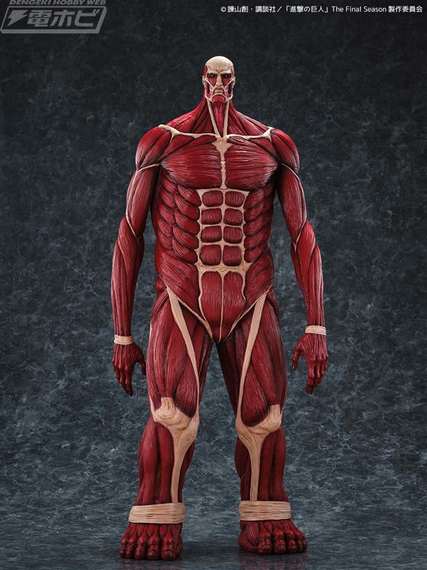 進撃　フィギュア　超大型巨人 全高約63センチのメガサイズ!!『進撃の巨人』超大型巨人が圧倒