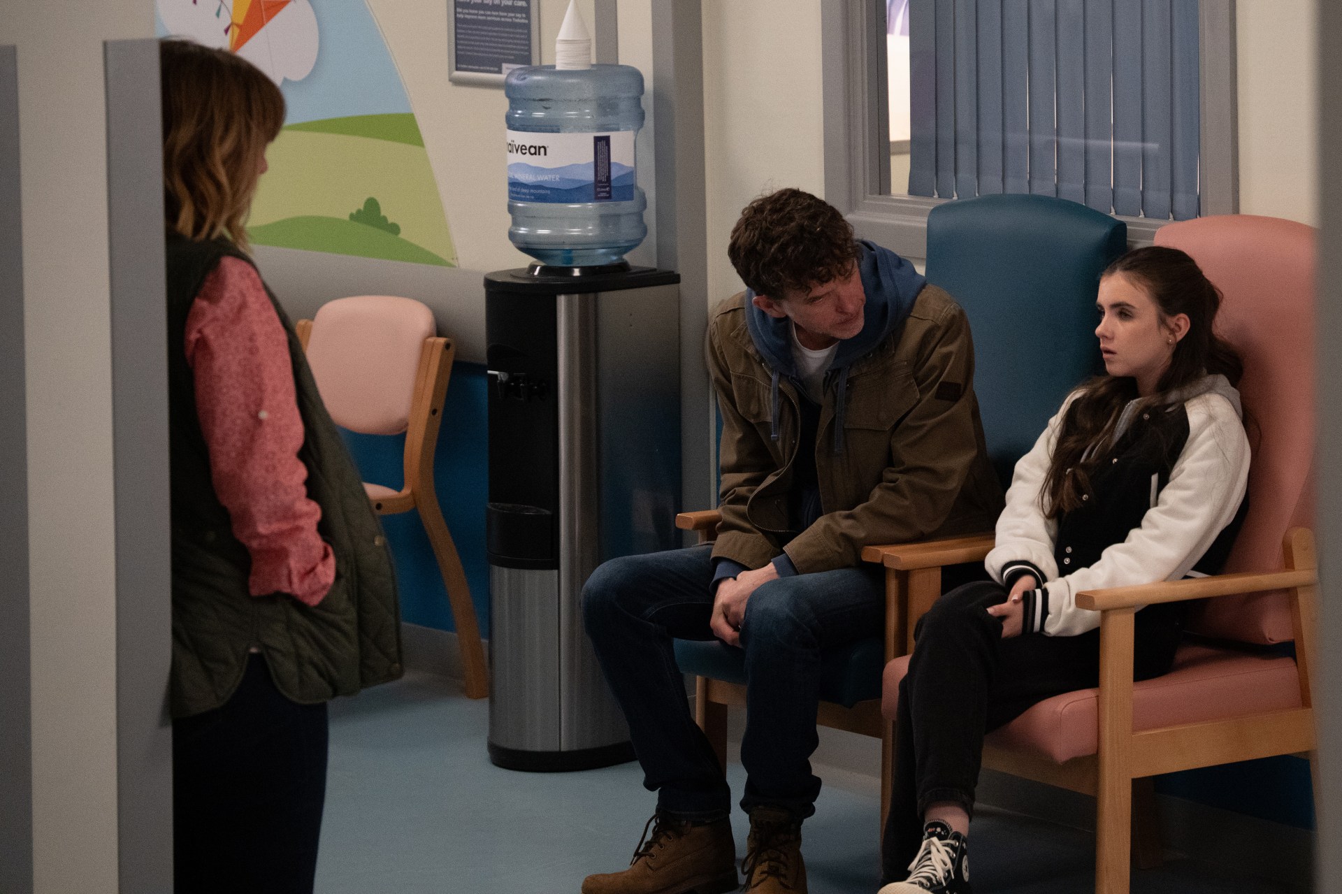 April’s younger brother Leo ends up in hospital this week (Picture: ITV)