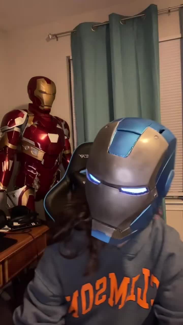 I made the iron suit helmet!