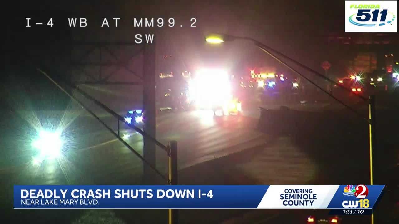 Tesla driver killed after stopping in middle of I-4 in Lake Mary, FHP says