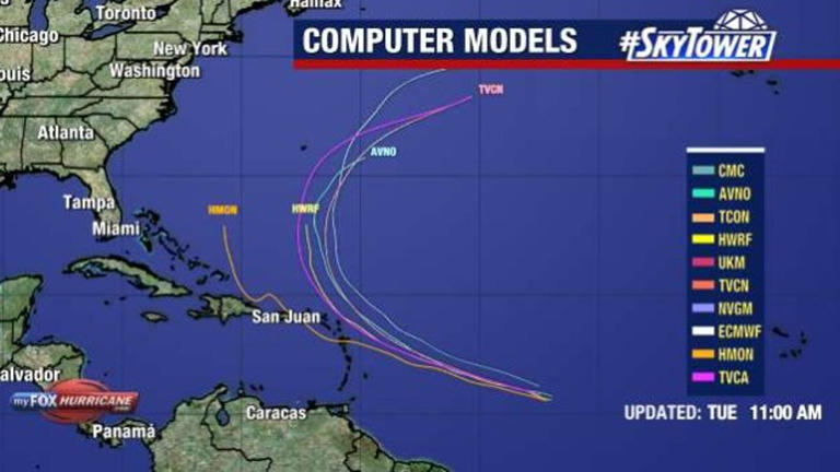 Tropical Storm Jerry forms in Atlantic and will likely become a hurricane