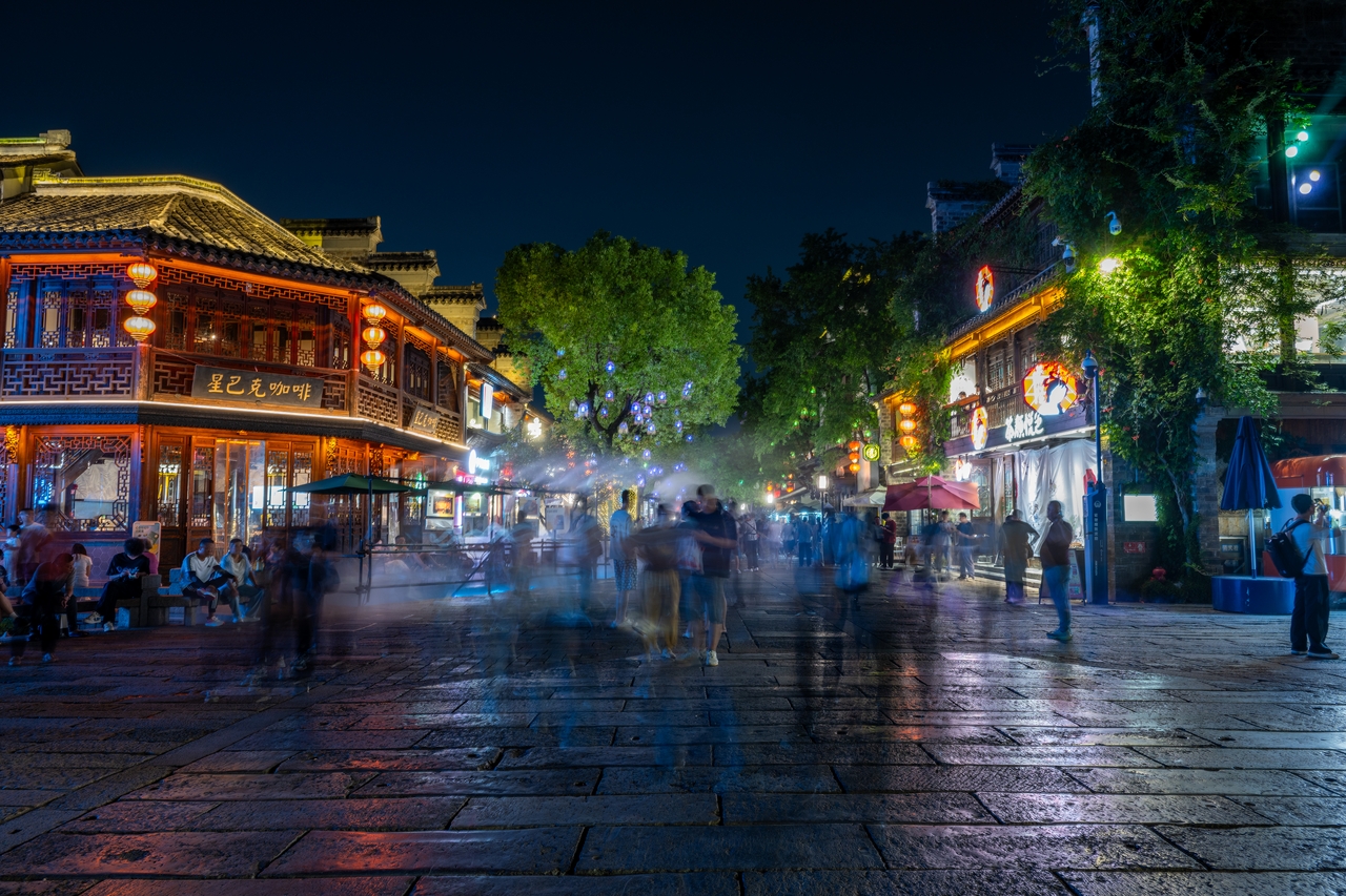 南京老门东历史文化街区夜景
