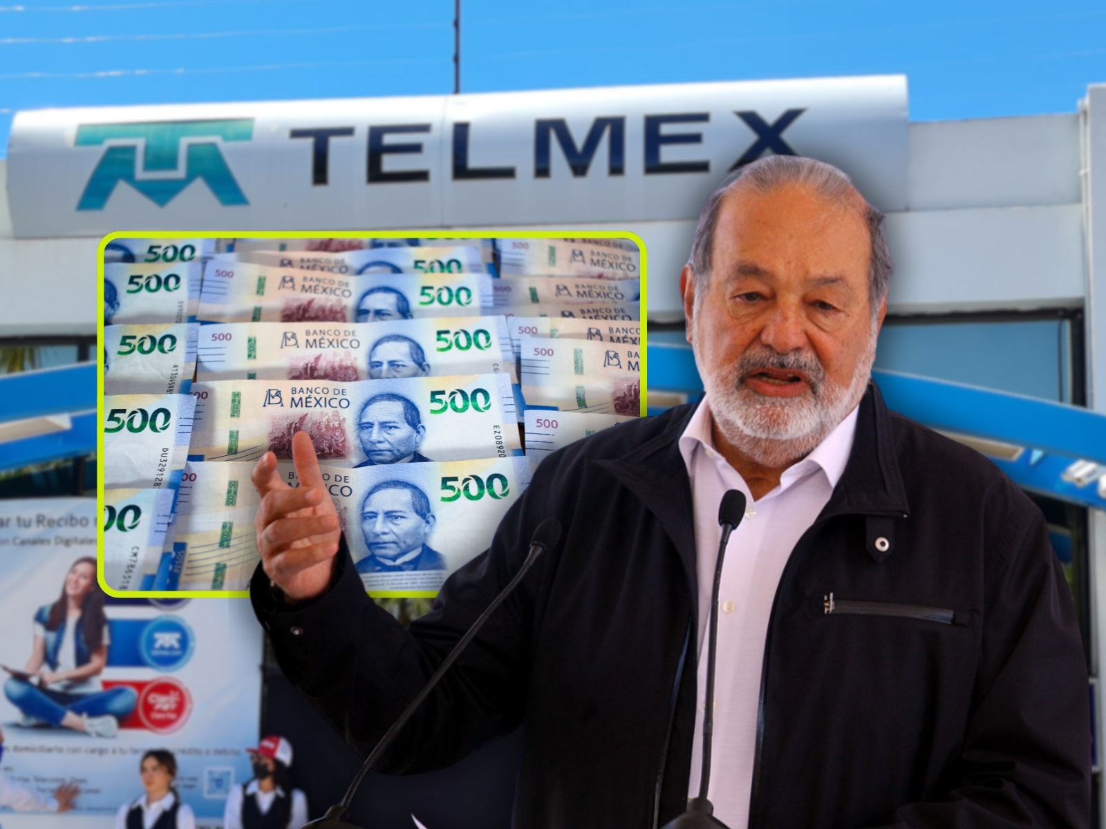 Carlos Slim: “Los empresarios somos administradores temporales de la riqueza”. | Crédito: Banco digital GH/Canva