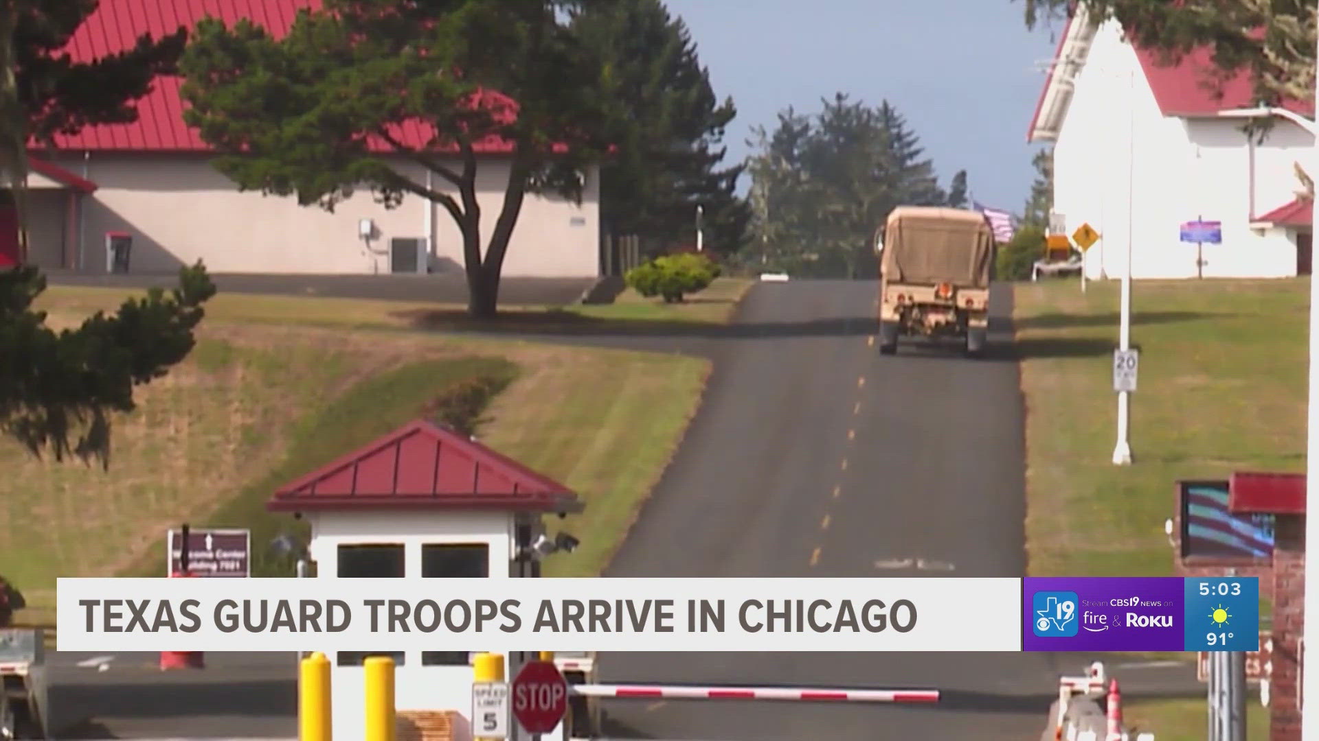 Texas National Guard troops arrive in Chicago