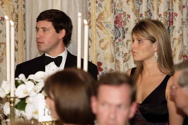 Jay L. Clendenin/Getty Henry Hager and Jenna Bush Hager attend a dinner at the White House in 2005.