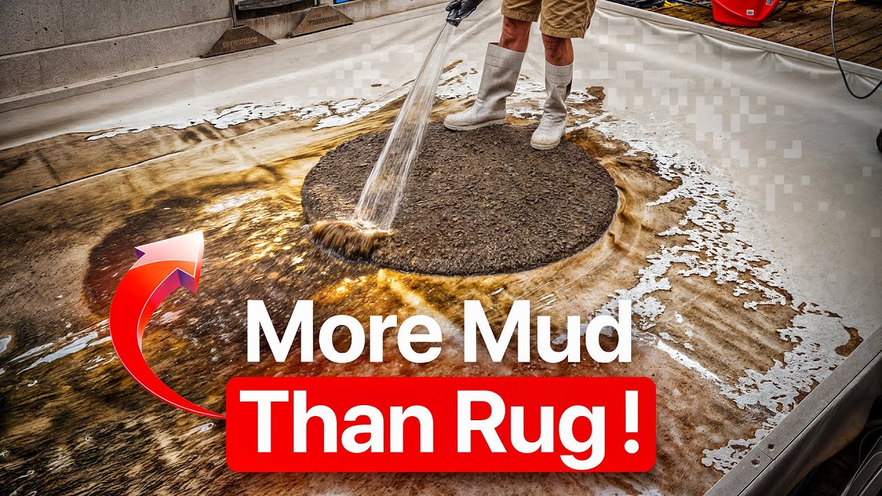 See how we save this ruined rug! ASMR