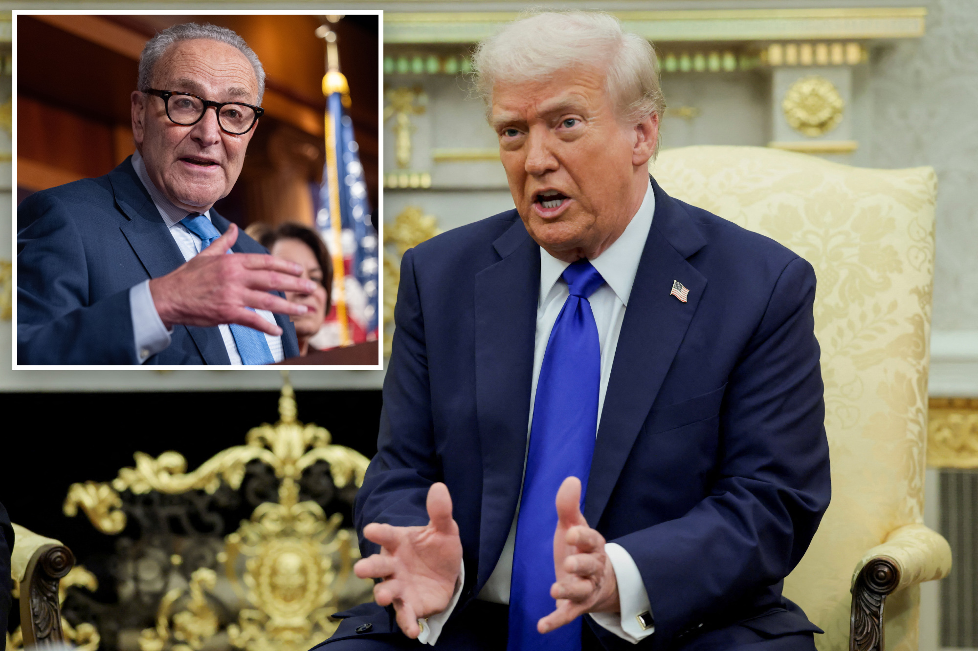 Trump says Dems ‘have no leader’ in shutdown shot at Schumer as WH ...