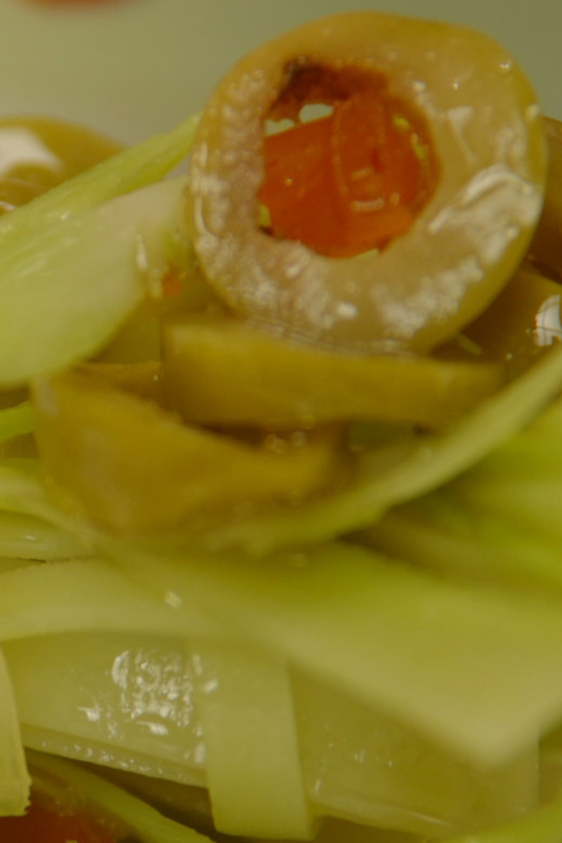 Spanische Tortilla mit Manzanilla-Oliven und Sherry-Essig