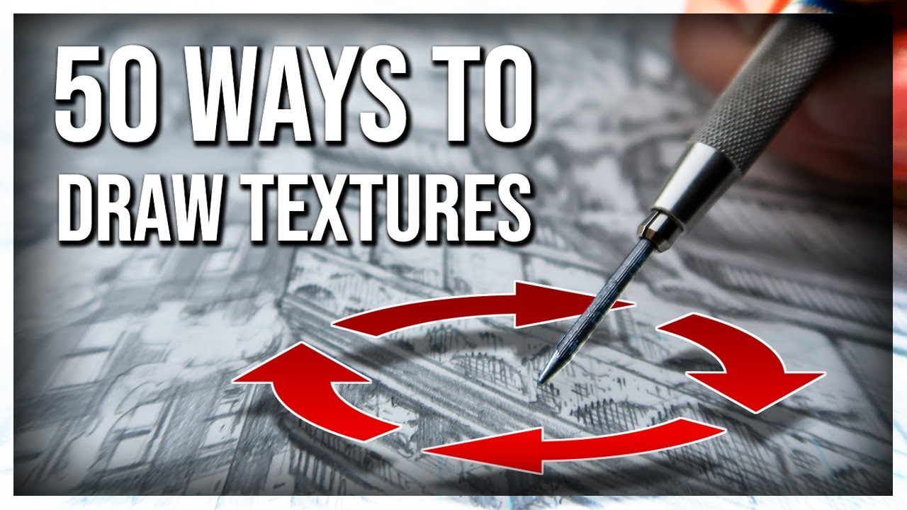 50 Drawing techniques for realistic textures