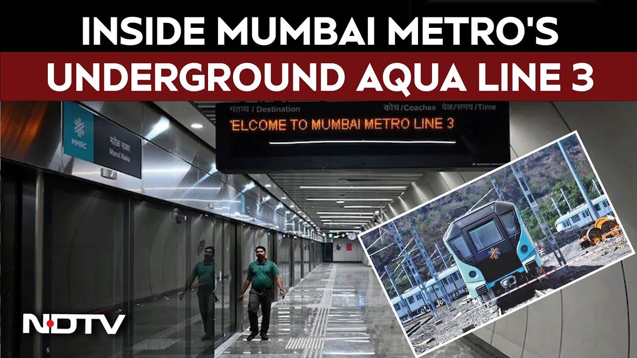 Mumbai Metro Phase 3 Inauguration | Inside Mumbai Metro Line 3 Final ...
