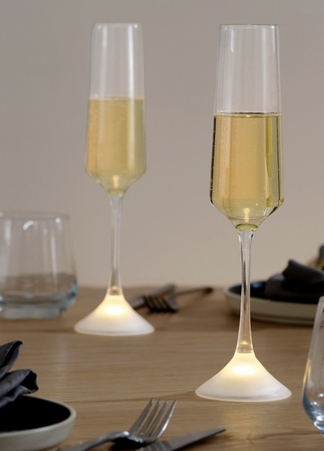 Champagnergläser mit LED von Tchibo