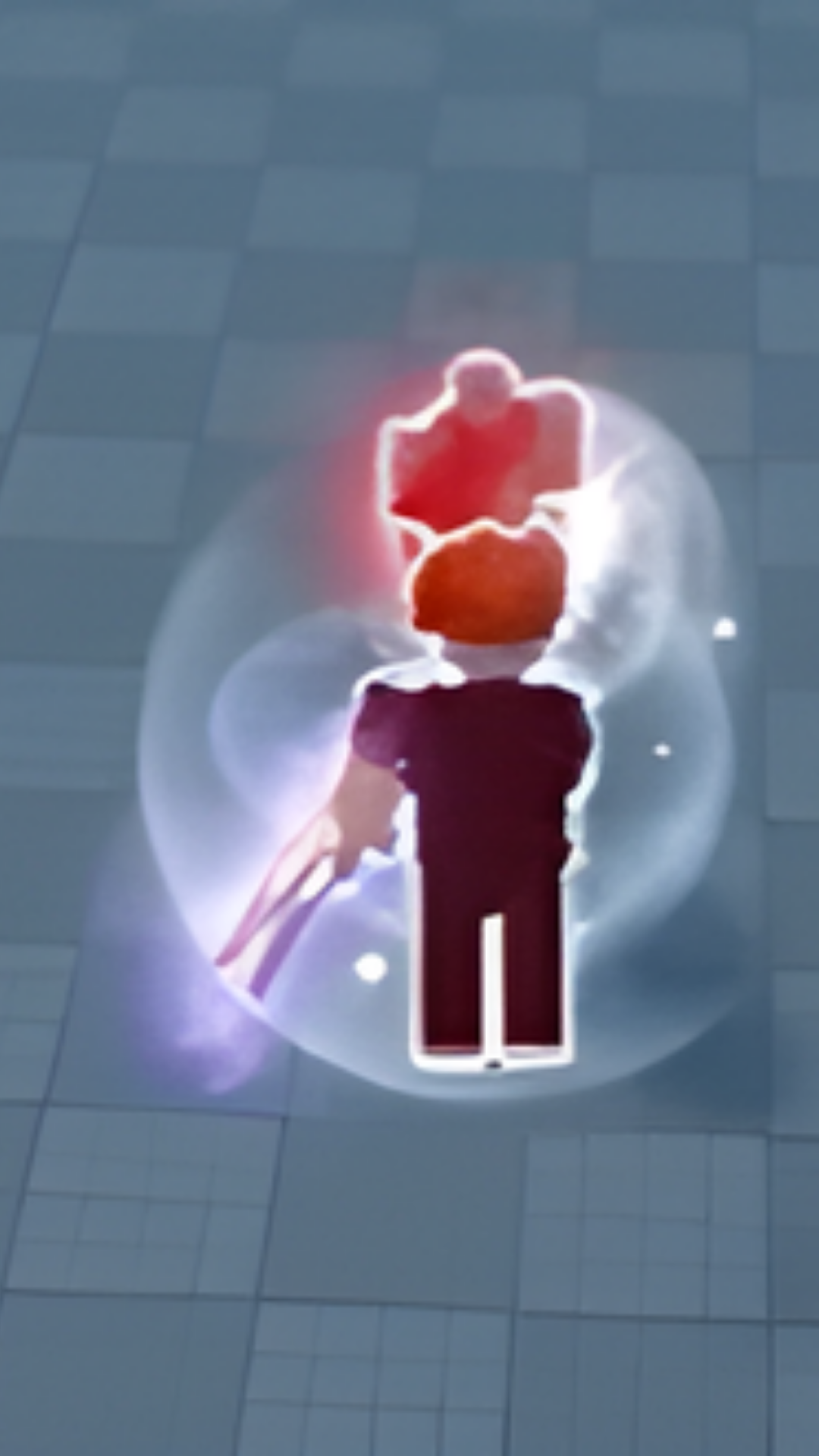 Jitter click duel against a hacker in Roblox