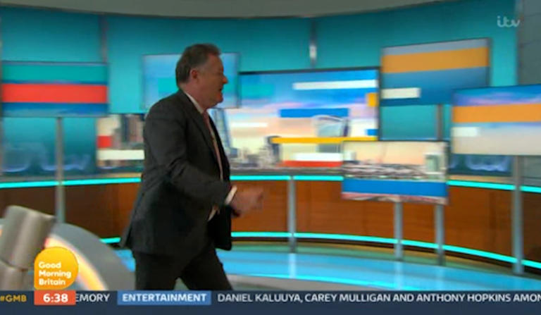 Morgan would later quit Good Morning Britain (Picture: ITV)