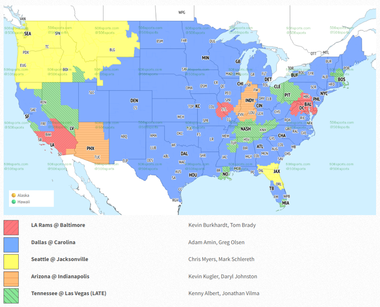 nfl-week-6-television-maps-tennessee-titans-vs-las-vegas-raiders