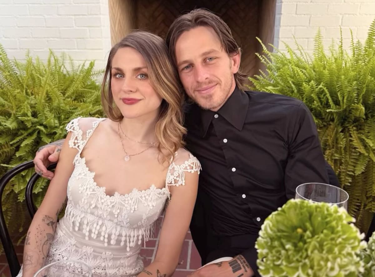 Frances Bean Cobain and Riley Hawk celebrate two years of marriage and