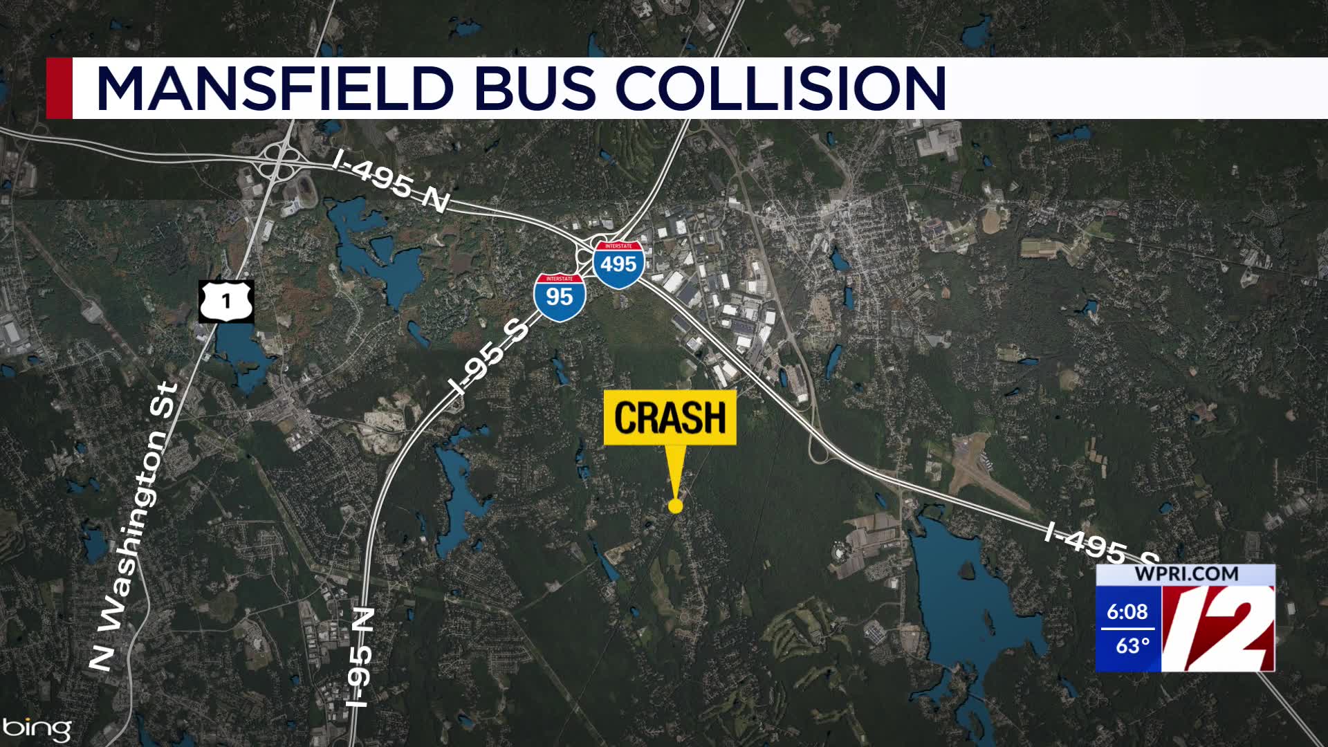 School bus involved in Mansfield crash