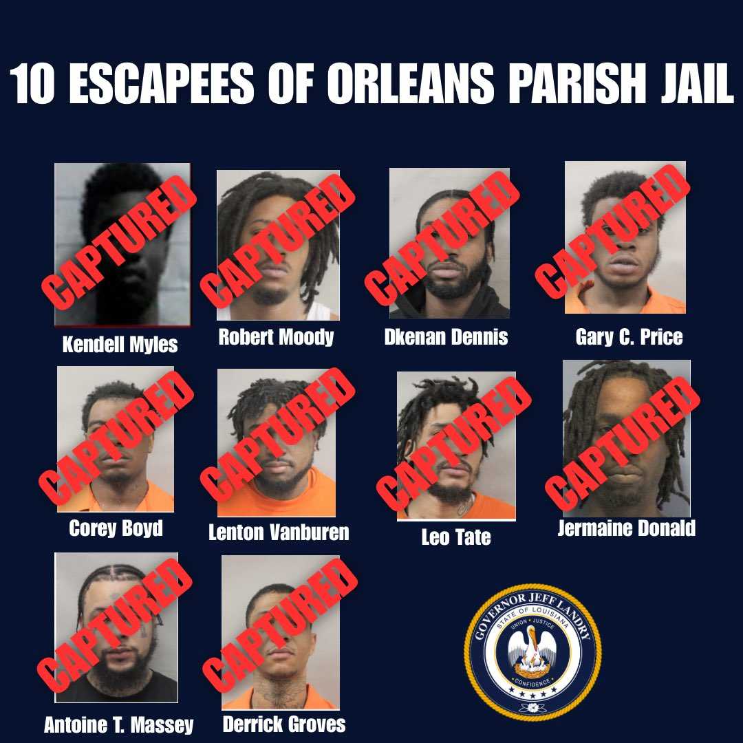 One year ago, 10 inmates escaped the Orleans Parish jail. Here's the ...