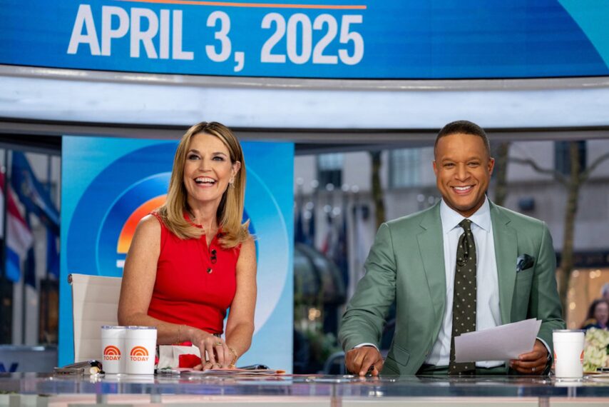 Savannah Guthrie and Craig Melvin on the April 3, 2025, episode of NBC's 'Today.'