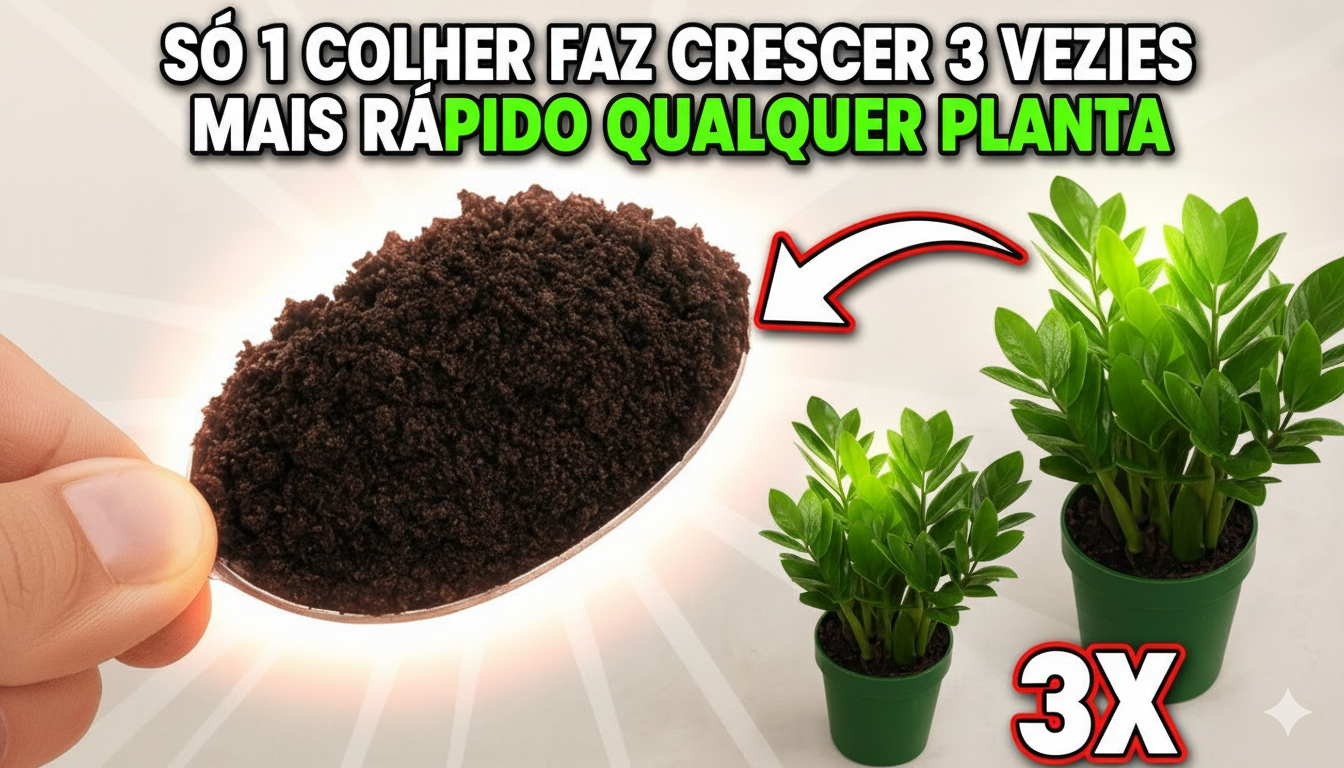 Só 1 Colher Faz Crescer 3 Vezes Mais Rápido Qualquer Planta