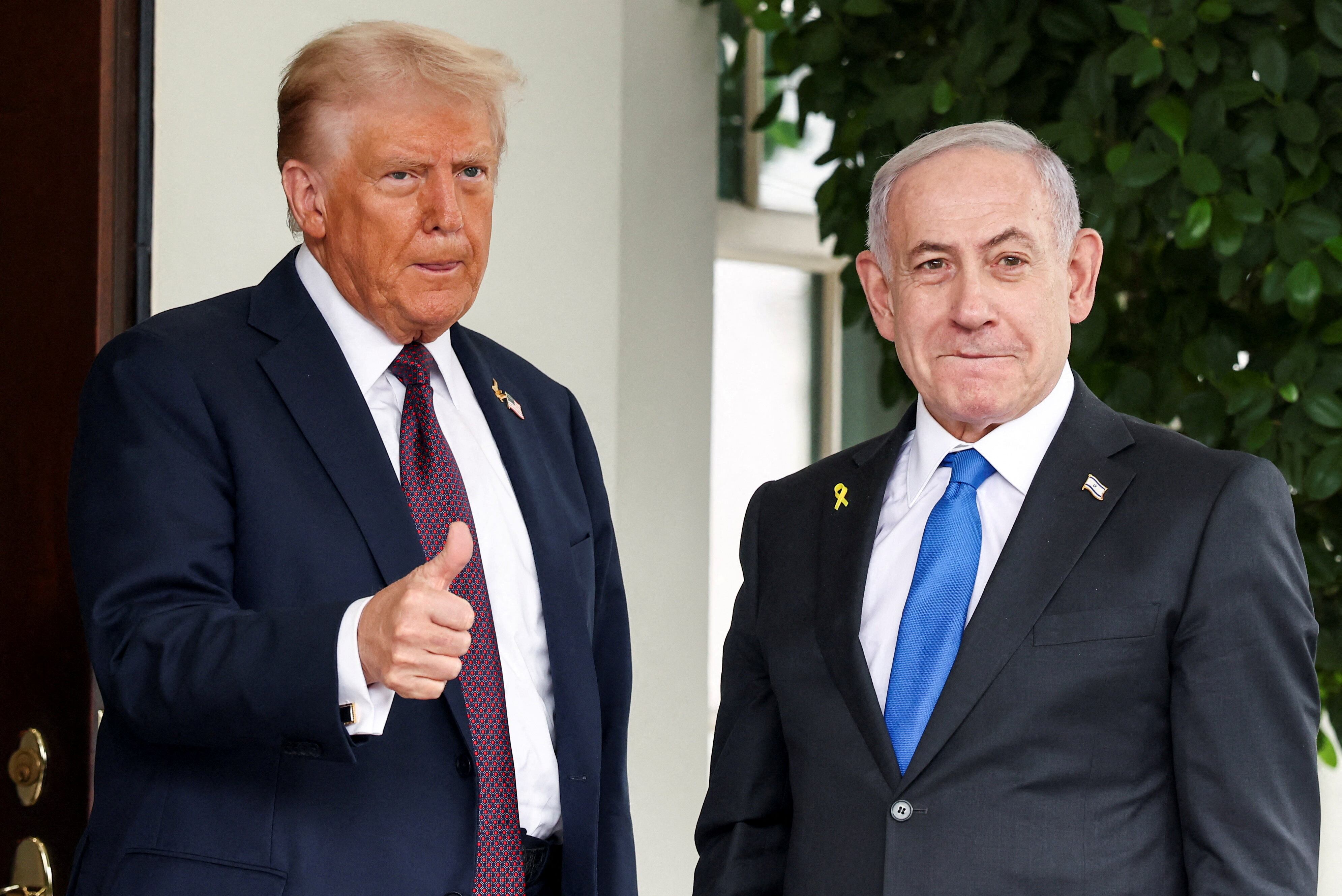 Donald Trump y Benjamín Netanyahu, el pasado 29 de septiembre. 