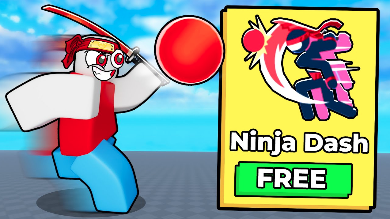 Testing the new Ninja Dash ability in Blade Ball
