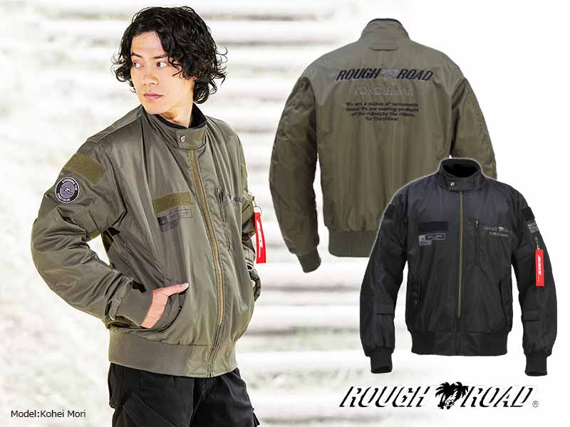 ラフ＆ロード　ライディングジャケット　MA-1タイプ　ウインタージャケット　冬用