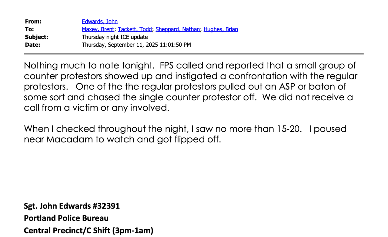 What’s Really Going On in Portland, According to Police Reports
