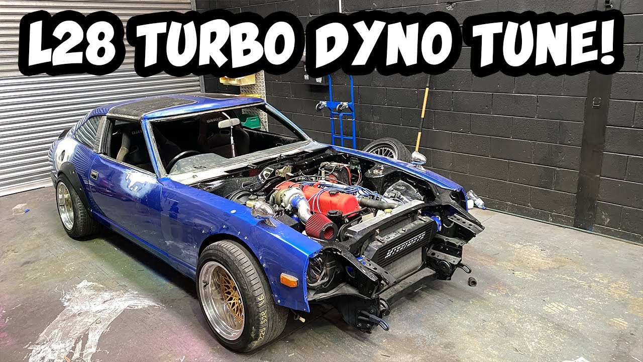 Datsun 280ZX L28 turbo dyno tune for maximum power