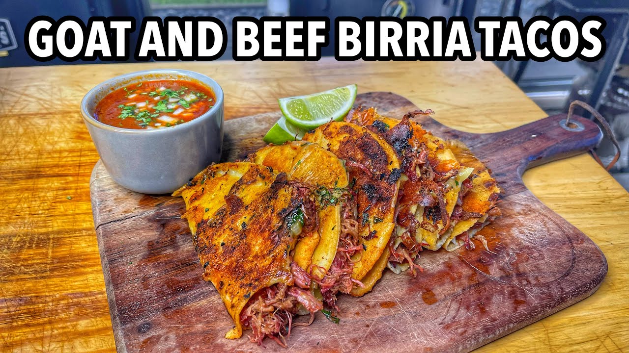 How to make birria tacos using goat and beef short rib meat