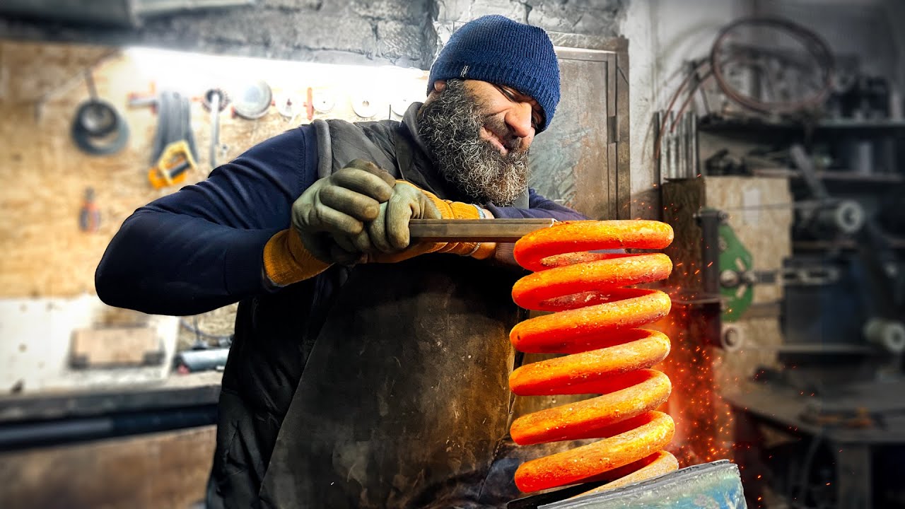 From Spring To Knife The Incredible Transformation By A Blacksmith