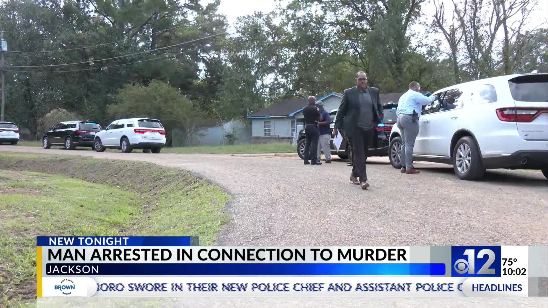 Suspect arrested after man found fatally shot, stabbed in Jackson ditch