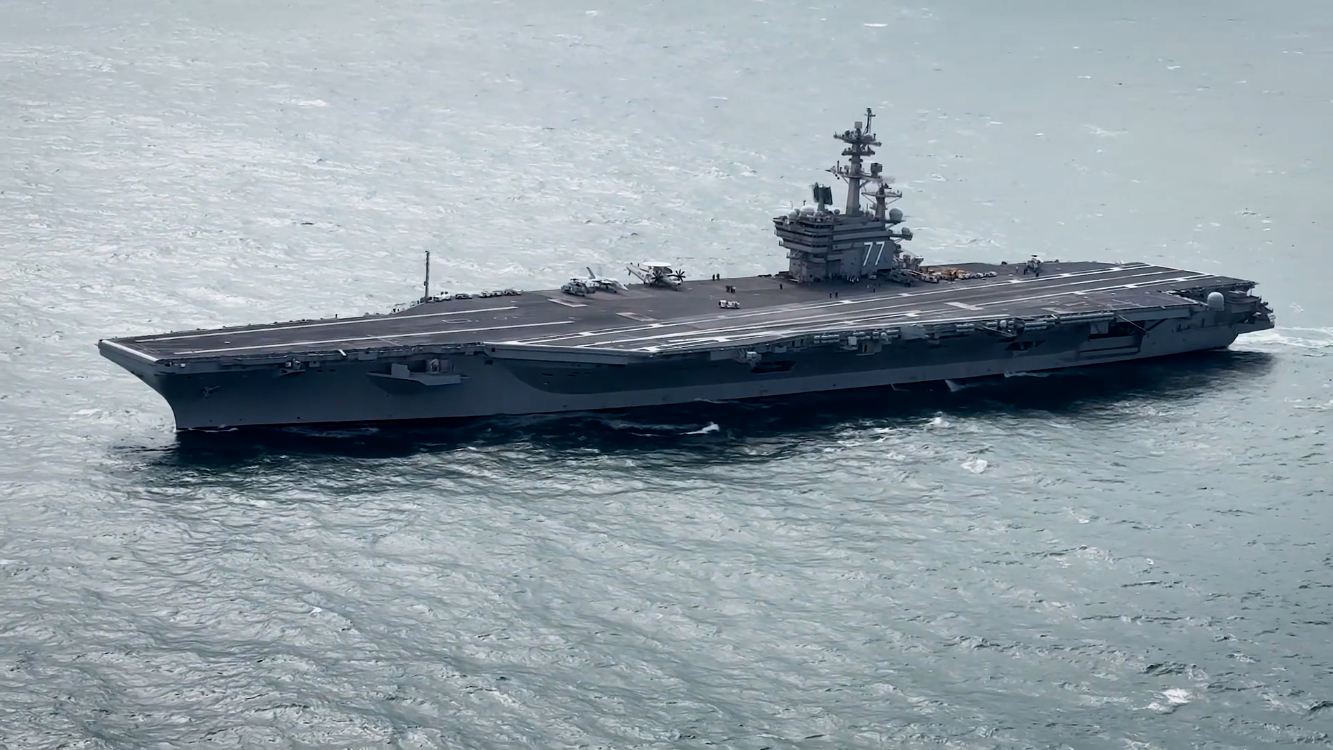 George H.W. Bush Aircraft Carrier Transits Atlantic Ocean